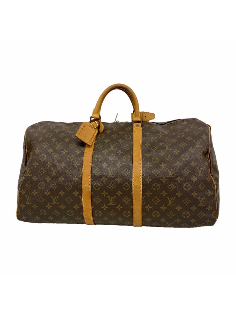 Louis Vuitton Boston Bag Monogram Keepall 55 Brown